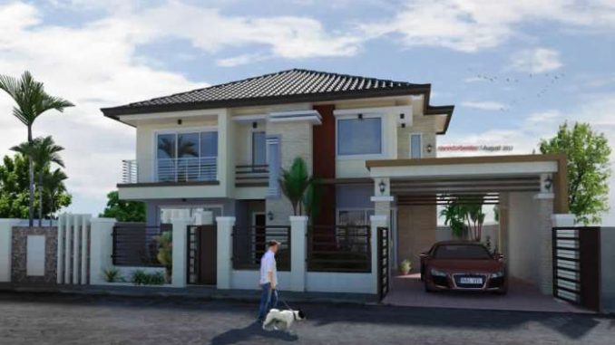 two storey house